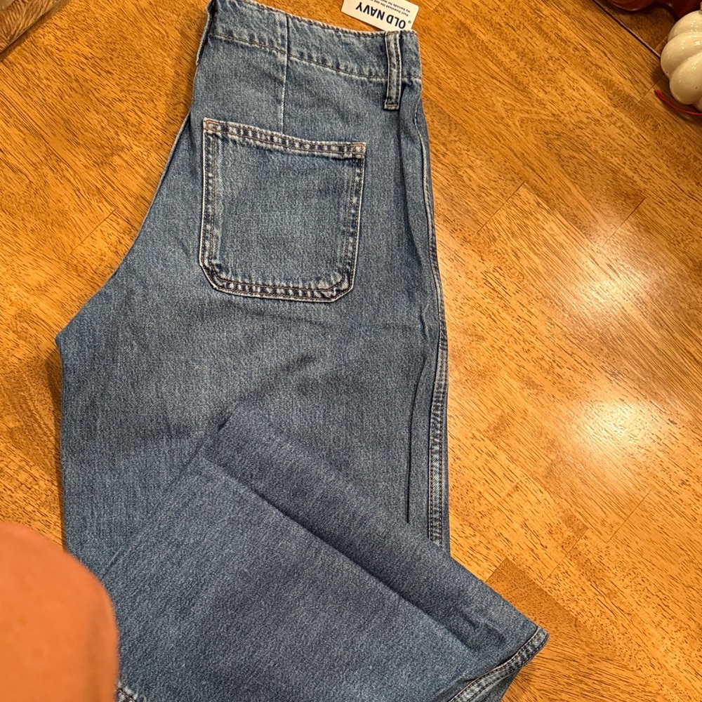 Old Navy Baggy Wide Leg Blue Jeans